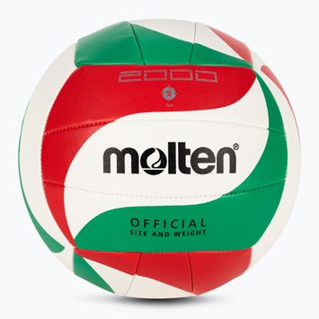 Volejbalový míčMolten V5M2000-5 white/green/red velikost 5
