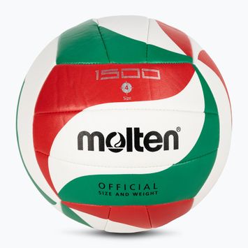 Volejbalový míčMolten V4M1500 white/green/red velikost 4