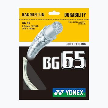 Badmintonové struny YONEX BG 65 Set bílé