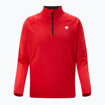 Pánská mikina  Descente Shoulder Trim T-Neck electric red