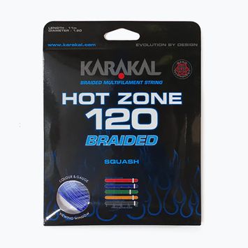Squashová struna Karakal Hot Zone Braided 120 11 m blue