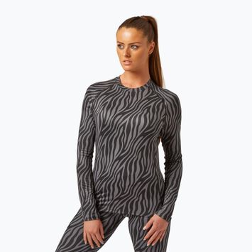 Dámské termo tričko longsleeve Surfanic Cozy Limited Edition Crew Neck black zebra