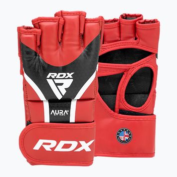 Grapplingové rukavice  RDX Grappling Aura Plus T-17 red