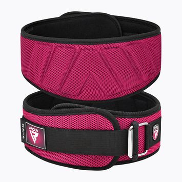 Vzpěračský pás RDX Rx4 Weightlifting Belt pink