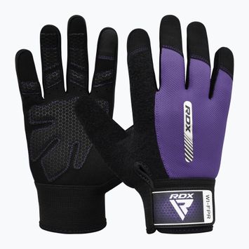 Tréninkové rukavice RDX W1F Full Finger purple