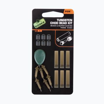 Chod Rig Protector Fox Edges Tungsten Chod bead kit x 6 Korálky / nárazníkové pouzdro hnědé CAC488