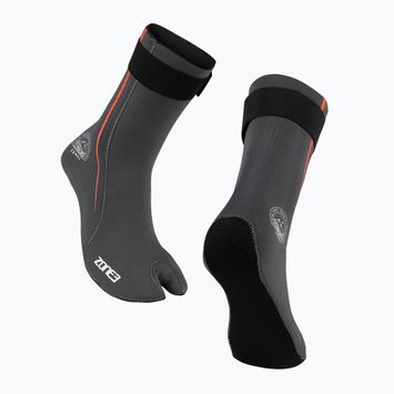 Neoprenové ponožky ZONE3 Active Flex Swim 3 mm grey/orange