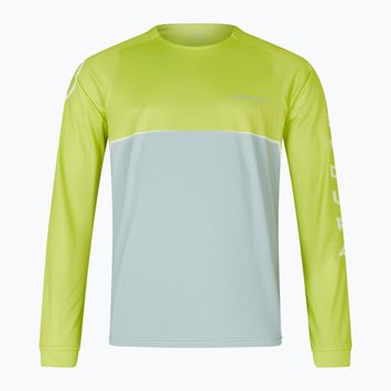 Pánský cyklistický dres Longsleeve Endura Core Printed lime green