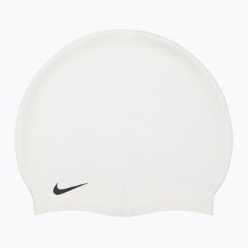 Plavecká čepice Nike Solid Silicone bílá 93060-100