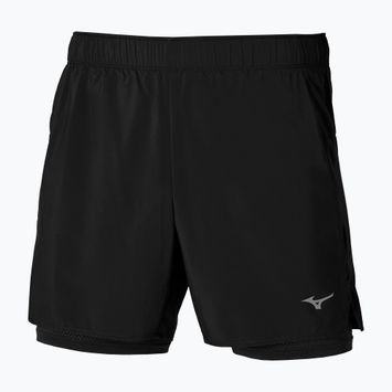 Pánské běžecké šortky Mizuno Core 5,5" 2IN1 black