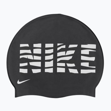 Plavecká čepice Nike Wave Stripe Graphic 3 černá NESSC160-001