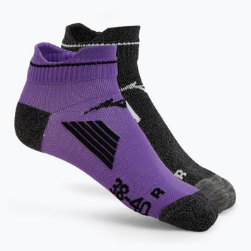 Ponožky  Mizuno Active Training Mid 2 páry paisley purple