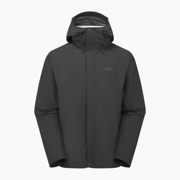 Pánská bunda do deště Rab Downpour black