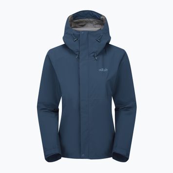 Dámská bunda do deště Rab Downpour tempest blue
