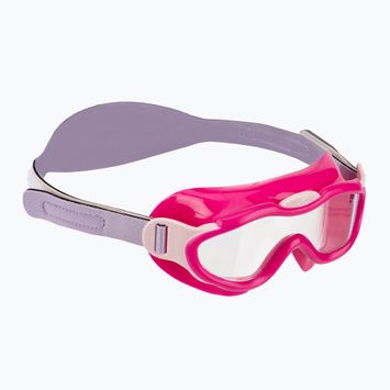 Speedo Sea Squad dětská plavecká maska Jr electric pink/miami lilac/blossom/clear