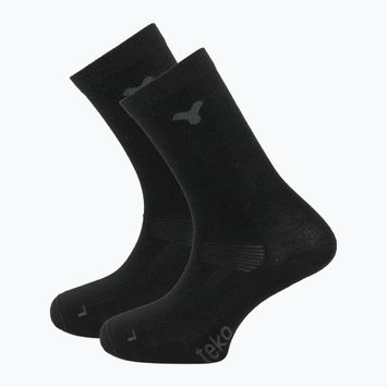 Trekingové ponožky  TEKO Ecobaseliner 1.0 Merino 2 páry black