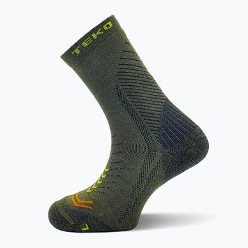 Trekingové ponožky  TEKO Ecohike Discovery Light Half Cushion 2.0 forest