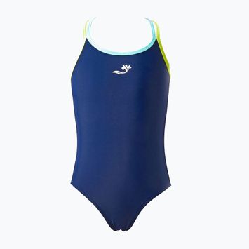 Dětské jednodílné plavky Splash About Essential Sports lime