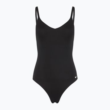 Dámské jednodílné plavky Nike Essential V-Neck black
