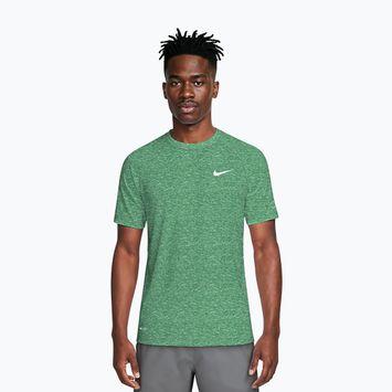 Pánské plavecké tričko Nike Heather Hydroguard malachite