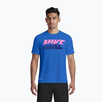 Pánské tričko Nike Hydroguard Ocean Merge blue crystal