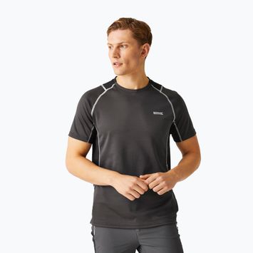 Pánské tričko REGATTA Virda IV ash/black