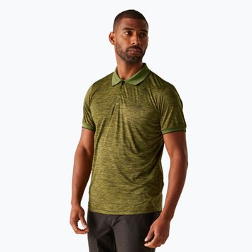 Pánské trekové tričko REGATTA Polo Remex II nefrite green