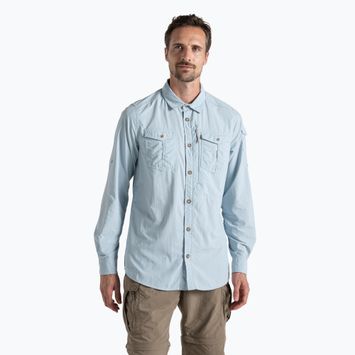 Pánské tričko Craghoppers NosiLife Adventure Long Sleeved III niagara blue