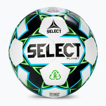 Fotbalový míč SELECT Planet bílo-zelený 110040-5