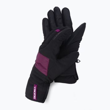 Pánské lyžařské rukavice Viking Espada black/purple 113/24/4587