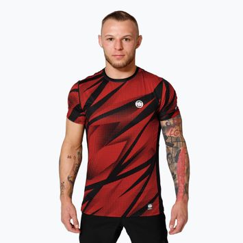 Pánské sportovní  tričko Pitbull Mesh Performance Pro Plus Dot Camo II red