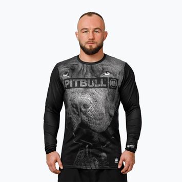Pánské tréninkové tričko Pitbull Mesh Performance Pro Plus Training Longsleeve Born in 1989 black