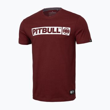 Pánské tričko Pitbull West Coast Hilltop burgundy