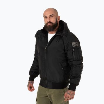 Pánská zimní bunda Pitbull Beejay 2 Hooded Bomber black