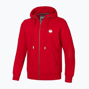 Pánská mikina Pitbull Small Logo Hooded Zip red