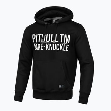 Pánská mikina Pitbull West Coast Bare Knuckle s kapucí černá