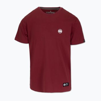 Pánské tričko Pitbull Small Logo burgundy