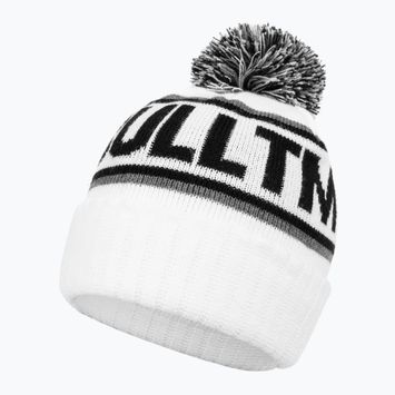 Pánská zimní čepice Pitbull Beanie Fleming II white/black