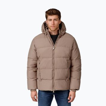 Pánská zimní bunda Pitbull Duncan Quilted Hooded dark sand