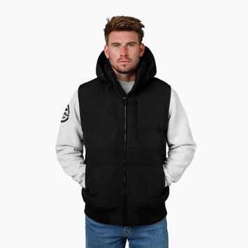 Pánská vesta Pitbull Patton Quilted Hooded black