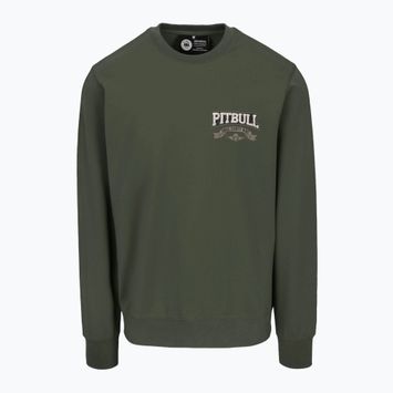 Pánská mikina  Pitbull Troublemaker Crewneck Sweatshirt old green