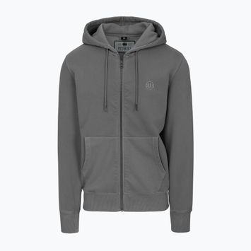 Pánská mikina Pitbull Lancaster 2 Hooded Zip Sweatshirt washed grey