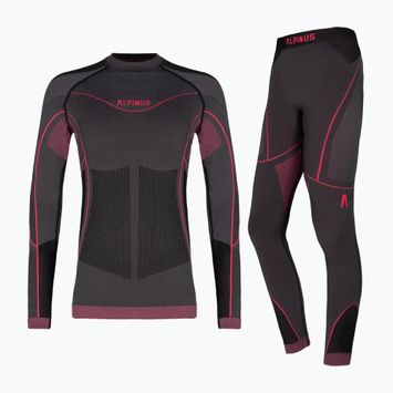 Dětská souprava termo prádla Alpinus Tactical Gausdal grafit/růžová