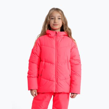 Dětská lyžařská bunda 4F F293 hot pink neon