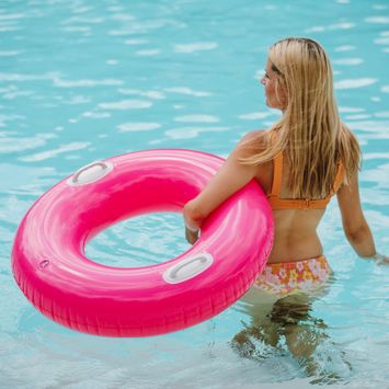 Růžové dětské plavecké kolo AQUASTIC ASR-076P