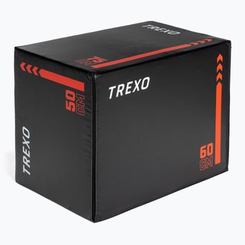 TREXO plyometrický box TRX-PB30 30 kg černý