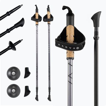 Hůlky na nordic walking KADVA Aruku nastavitelné černé