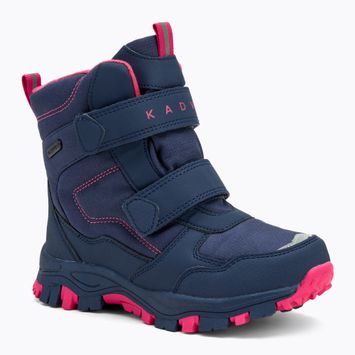 Dětské sněhule KADVA Snowey Mid WaterProof modrá/fuchsie