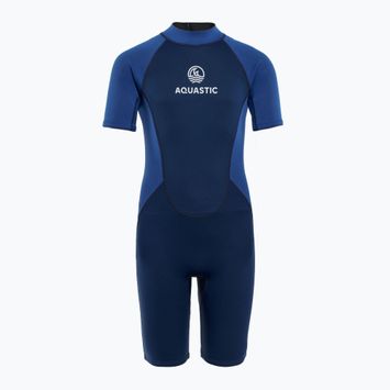 Dětský neopren  AQUASTIC Wavey Jrb 2 mm navy/blue