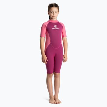Dětský neopren AQUASTIC Wavey Jrg 2 mm pink